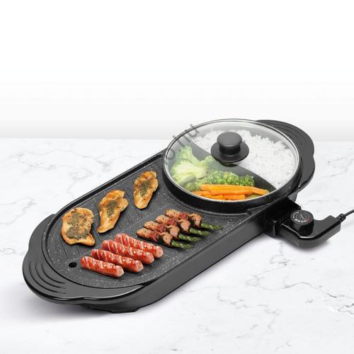 Elektromos grill és fazék 2 az 1-ben - 230V - 1500 W