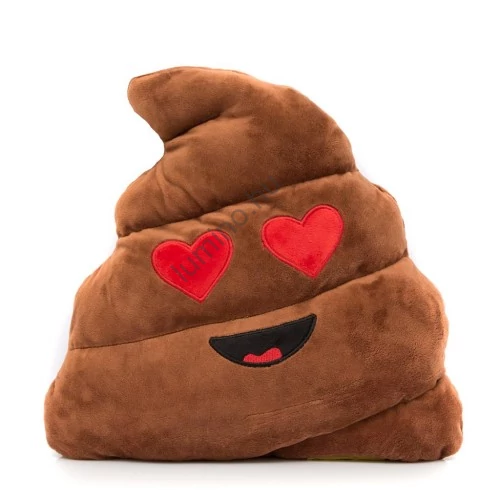 Emoji Párna Szerelmes Kaki 32 cm