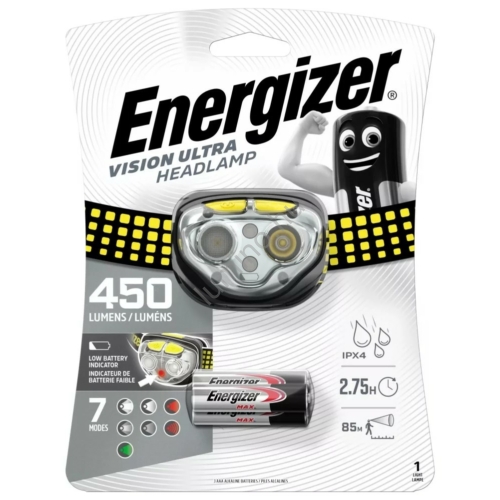 Energizer fejlámpa Vision Ultra 450 lumen