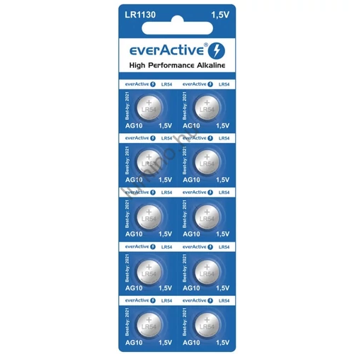 EverActive AG10 / LR54 Alkáli Gombelem B10