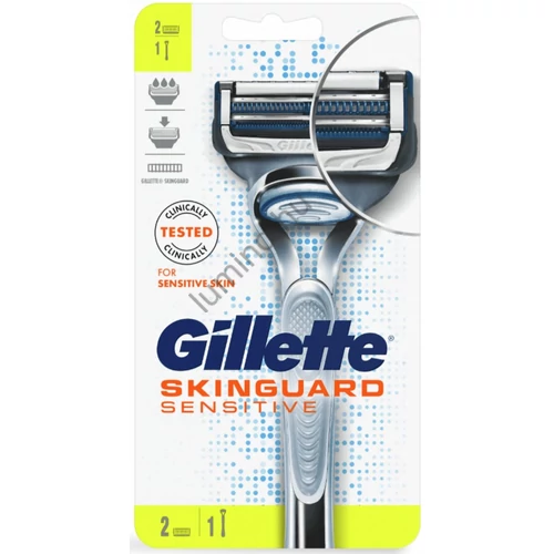 Gillette készülék + 2 borotvabetét Skinguard Sensitive flexball