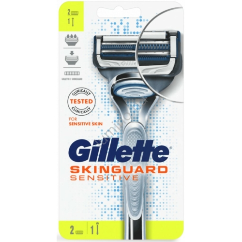 Gillette készülék + 2 borotvabetét Skinguard Sensitive