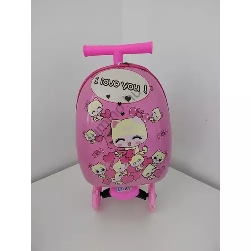 Gyerek Roller Bőrönddel, Összecsukható (Szeretlek)