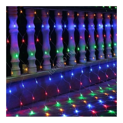 Karácsonyi fényháló színes 200 LED