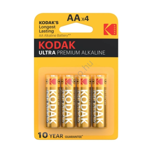 Kodak Ultra Premium Alkáli Tartós Ceruza Elem AA LR6 (1,5V) B4
