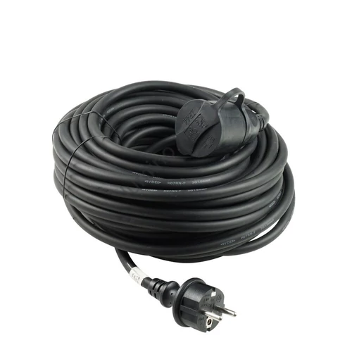 Kültéri hosszabbító kábel 20m - EU dugvilla és aljzat, IP44, H07RN-F 3x1,5mm2