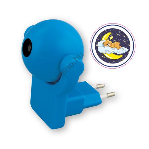 LED projektor éjszakai lámpa KÉK - EU plug