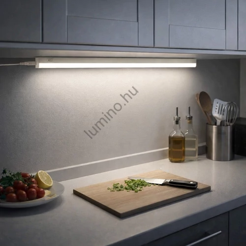 LED pult alá világítás T5 8W, 800 lumen, 4000K, 57cm, összeköthető szekrénylámpa