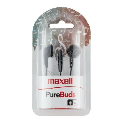 Maxell Purebuds + Mic Fekete Fülhallgató