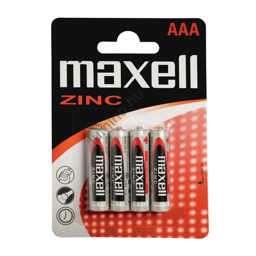 Maxell zinc féltartós AAA mikró Elem R03 B4