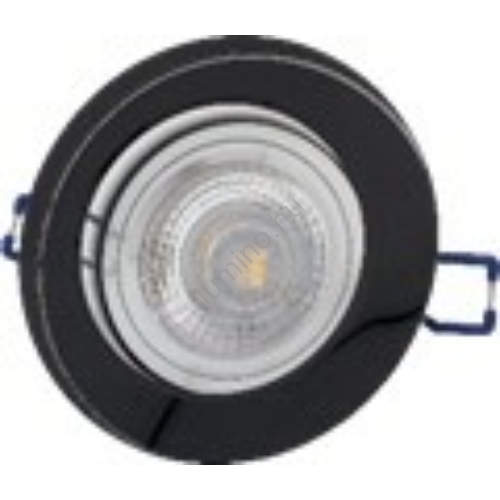 Mennyezeti LED lámpa 7W - kerek - Fényes Fekete