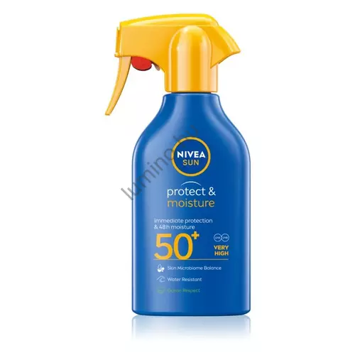 Nivea Sun Protect & Moisture hidratáló napozó spray SPF 50+ 270ml