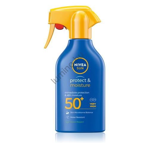 Nivea Sun Protect & Moisture hidratáló napozó spray SPF 50+ 270ml