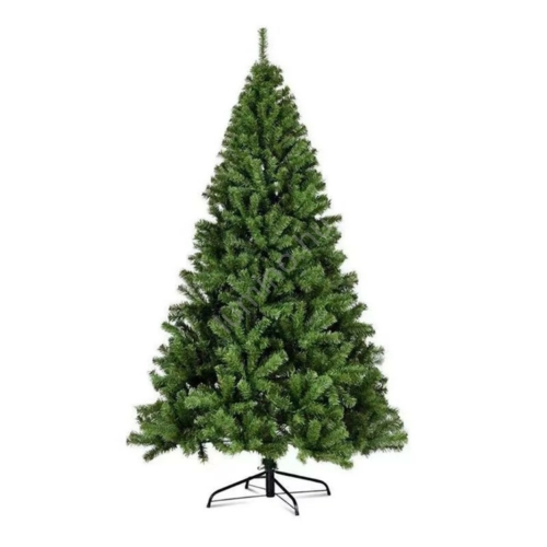 Nordmann karácsonyfa zöld műfenyő 210cm összecsukható fém talppal
