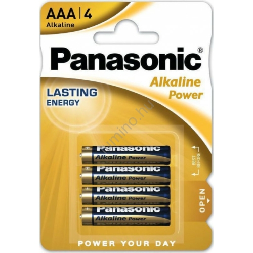 Panasonic ALKALINE Power mikro Tartós elem AAA LR06 B4