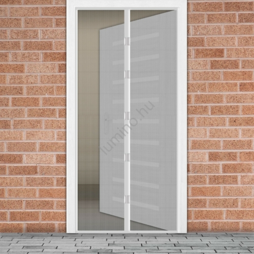 Szúnyogháló függöny ajtóra mágneses 100x210cm fehér