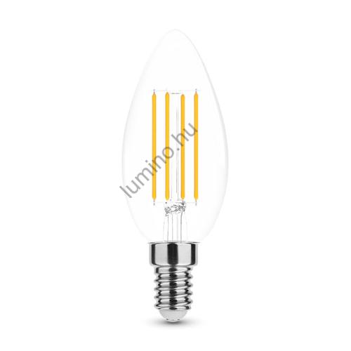 Trixline Led Filament dekor izzó C35 5W E14 Gyertya fényforrás 2700K