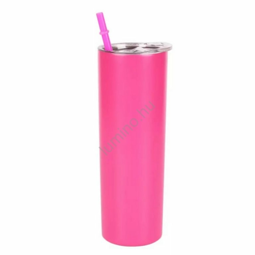 Tumby tumbler termosz pohár sötét rózsaszín 600ml
