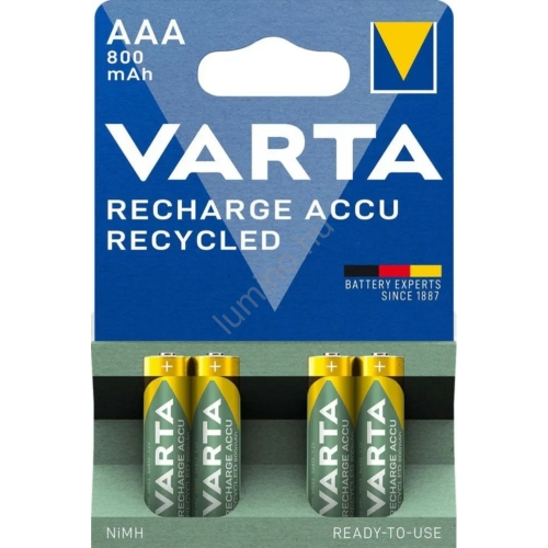 VARTA akkumulátor R2U mikro AAA longlife HR03 800mAh B4