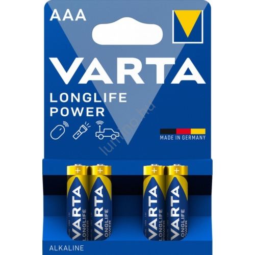 VARTA Longlife Power Alkáli Tartós Mikro Elem AAA B4