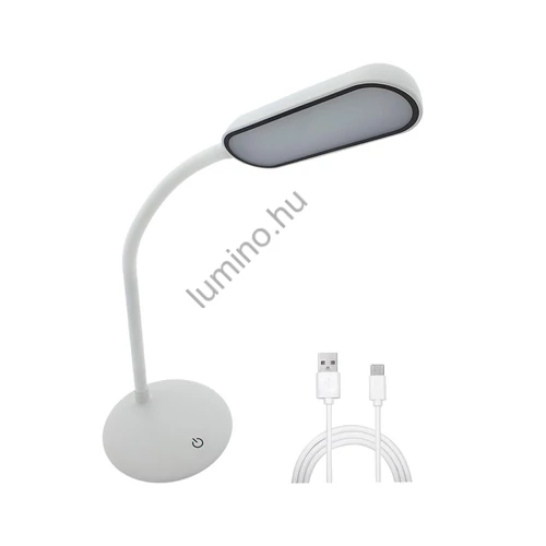 Vezeték nélküli LED asztali lámpa, érintős, dimmelhető, USB-C, 3 fényerő fokozat