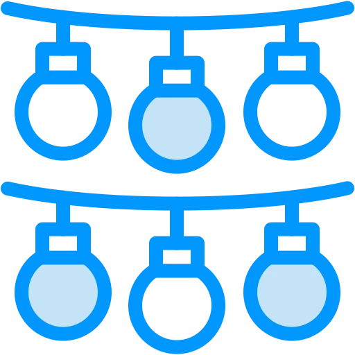 Napelemes lámpa, Fényfüzérek