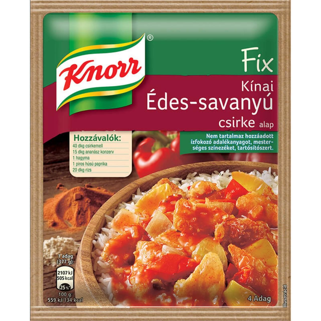 Knorr Fix Kínai Édessavanyú csirke alap 26 g Led Fényforrás, Varta